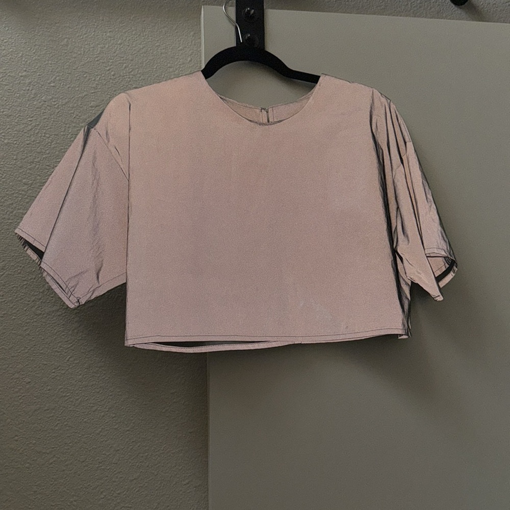 Fully Reflective Crop Top
